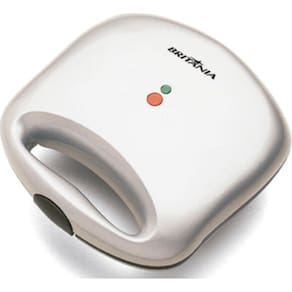 Mini Sanduicheira 2X1 Grill Britania 700W Antiaderente Branco 127V