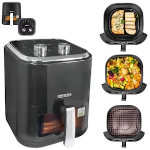 Fritadeira Elétrica Sem Óleo Antiaderente Air Fryer Preto 220V 5 Litros