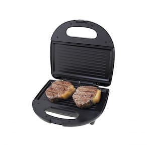 Sanduicheira E Grill Britania Crome Inox Preta 127v