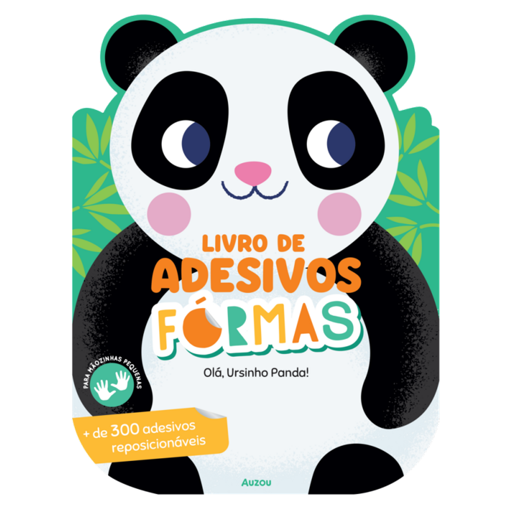 Livro de adesivos formas: Olá, Ursinho Panda!