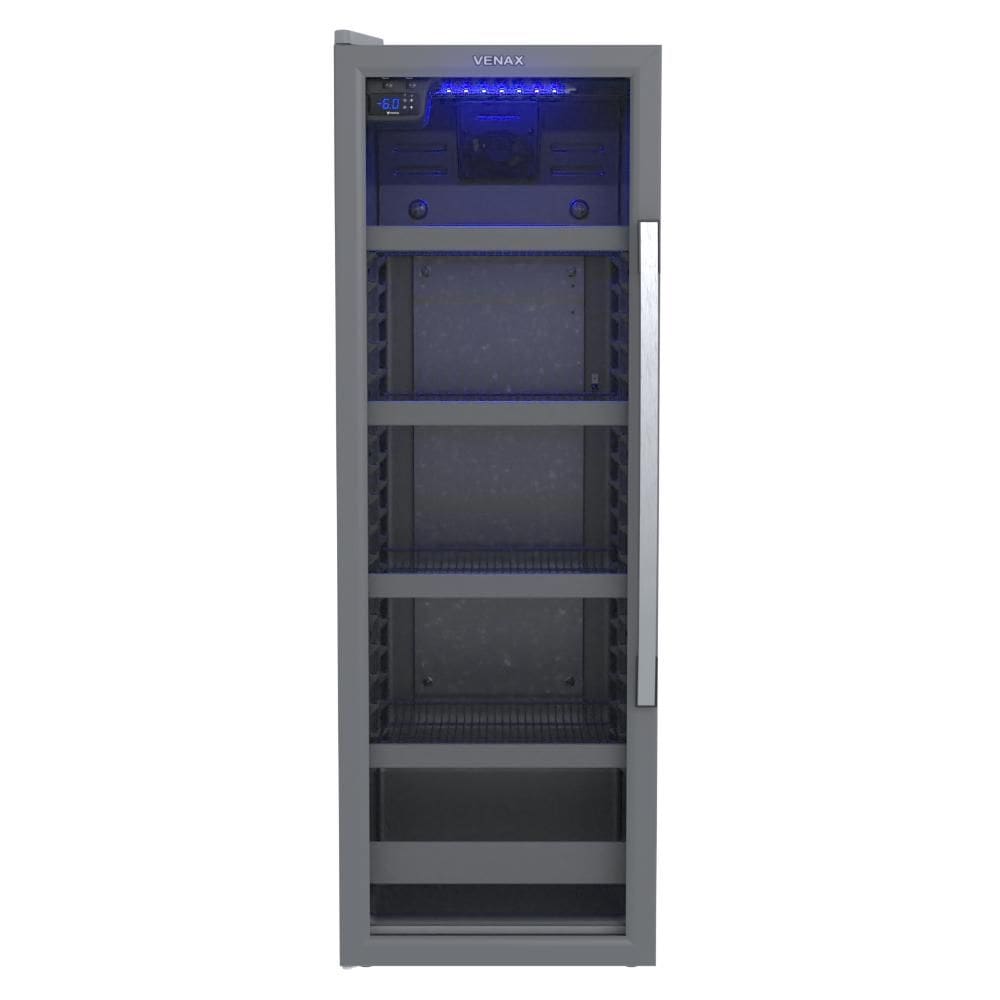 Geladeira/refrigerador 209 Litros 1 Porta Cinza Blue Light Invertida - Venax - 110v - Expvq200