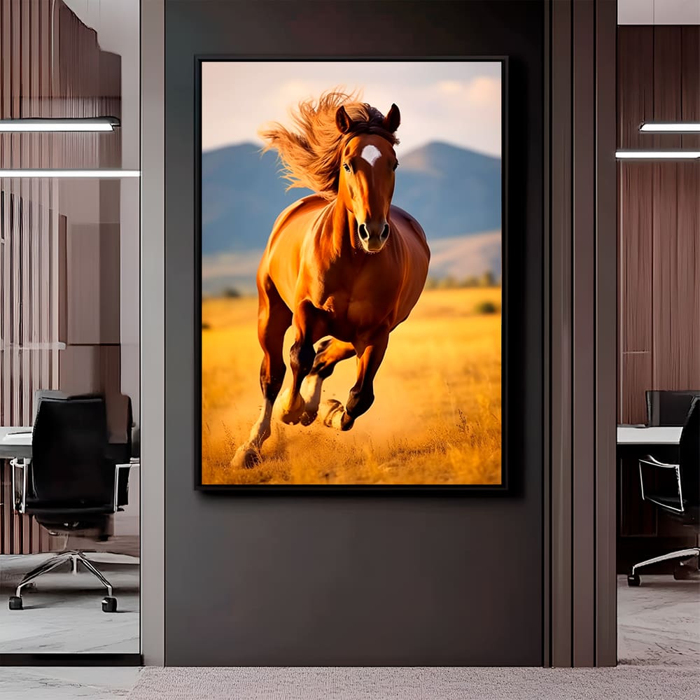 Quadro Decorativo Cavalo Correndo