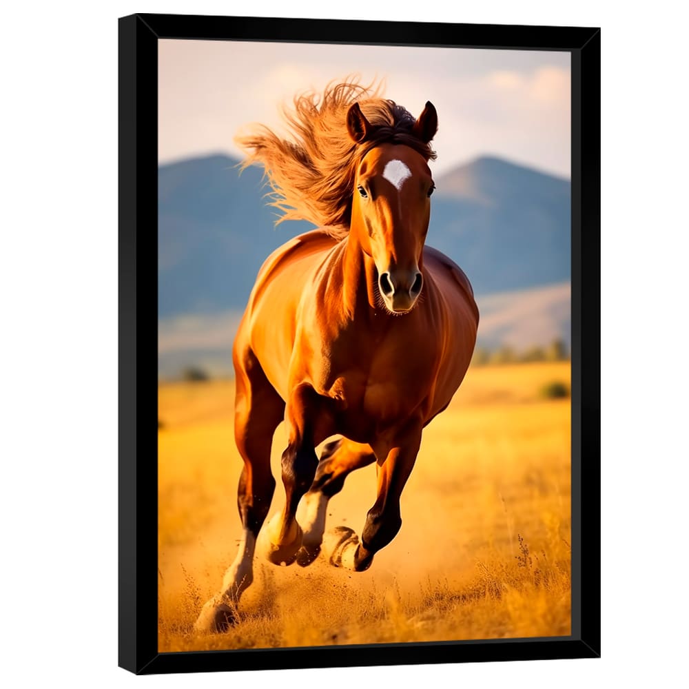 Quadro Decorativo Cavalo Correndo