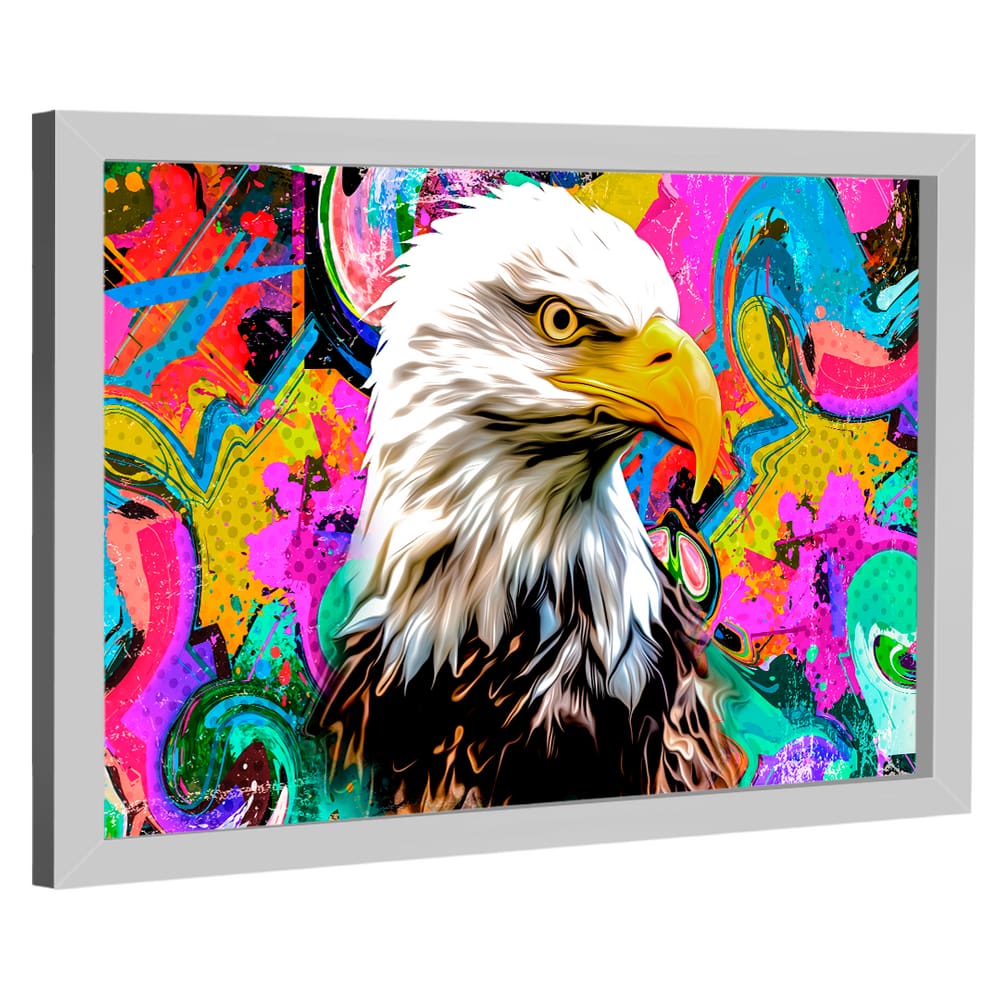 Quadro Decorativo Águia Pop Art