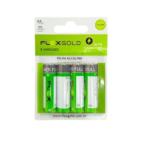 Pilha Aa Alcalina ( Cart. C/ 8 Un ) Flex Fx-aak8