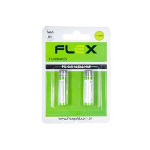 Pilha Alcalina Aaa Flex 02 Unidades Fx-aaak2