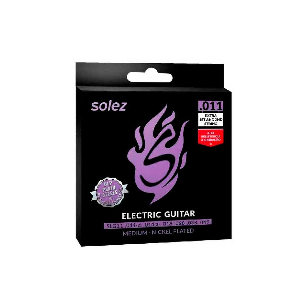 Slg11 Ga Encordoamento Solez De Guitarra 0.011"