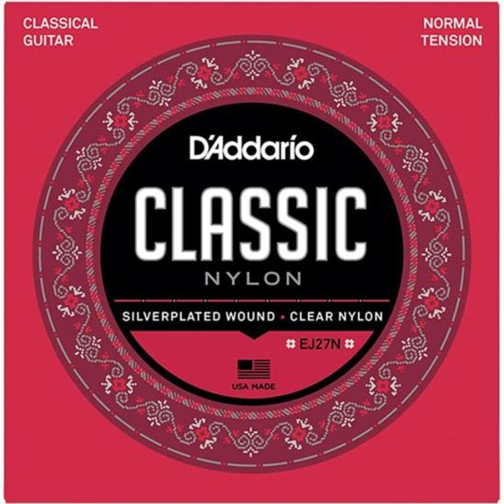 Encordoamento Violão Nylon Tensão Media Student EJ27N D Addario