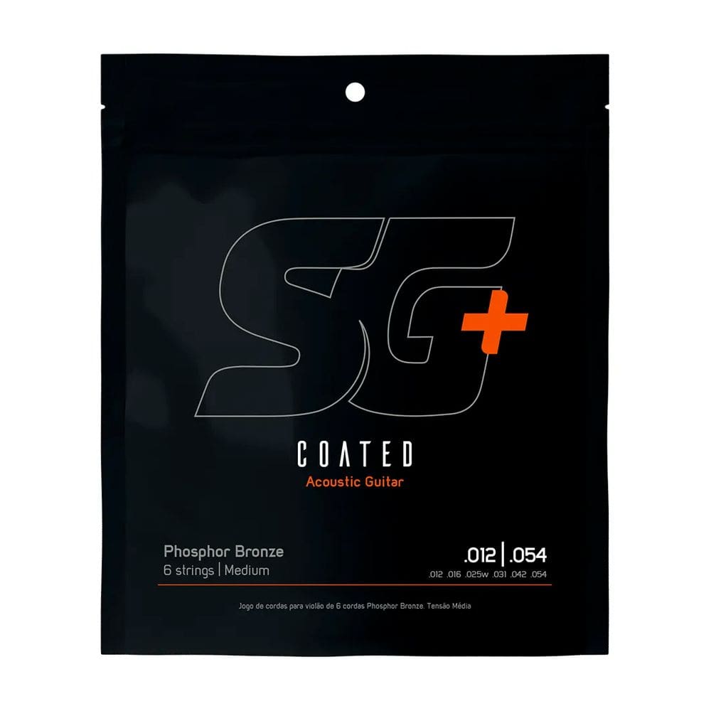 Encordoamento P/violão Fósforo Bronze Sg+ Revestido 012