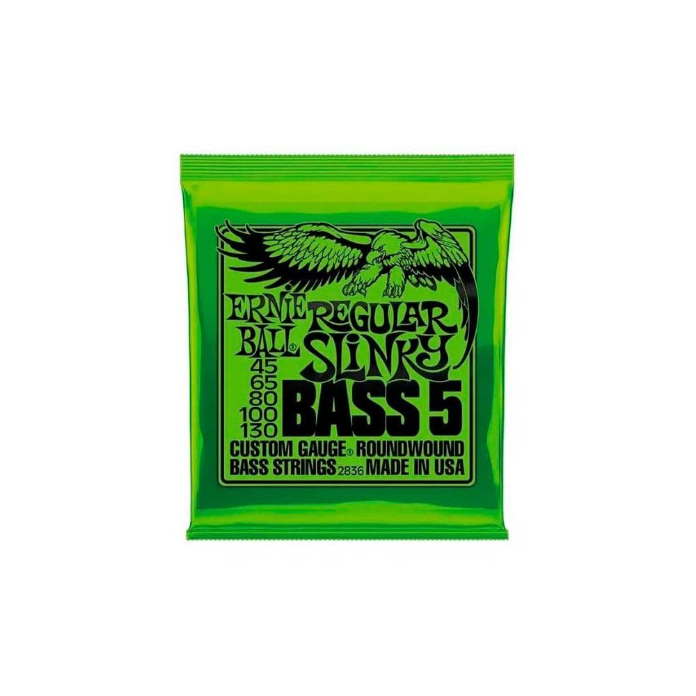Encordoamento 045-130 P/ Baixo 5 Cordas Regular Slinky Niquel P02836 Ernie Ball (12891)