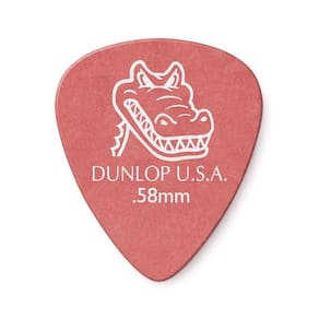 Palheta Gator Grip 0,58mm Pct C/6 417r.58 Dunlop (1811)