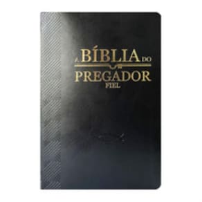 Bíblia do pregador fiel pu nobre luxo - preta