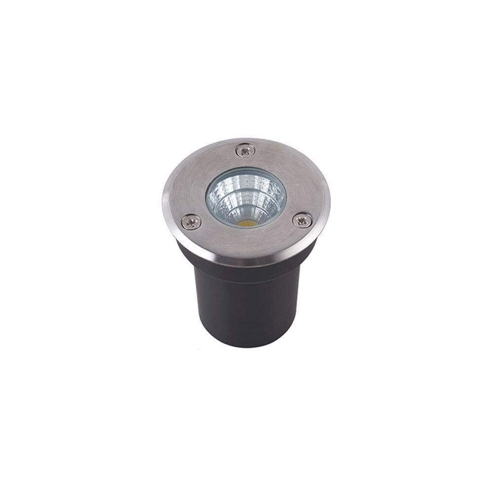 Embutido de Solo Led Nordecor Venna 6312 5W 24° Bivolt Inox 3000K Luz Amarela