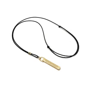 Colar Cordão Pai Nosso Masculino Feminino Regulável Dourado