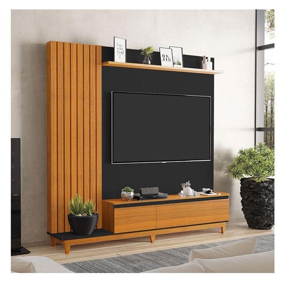 Painel Para Ambiente Jacarta Preto Freijó - Luapa