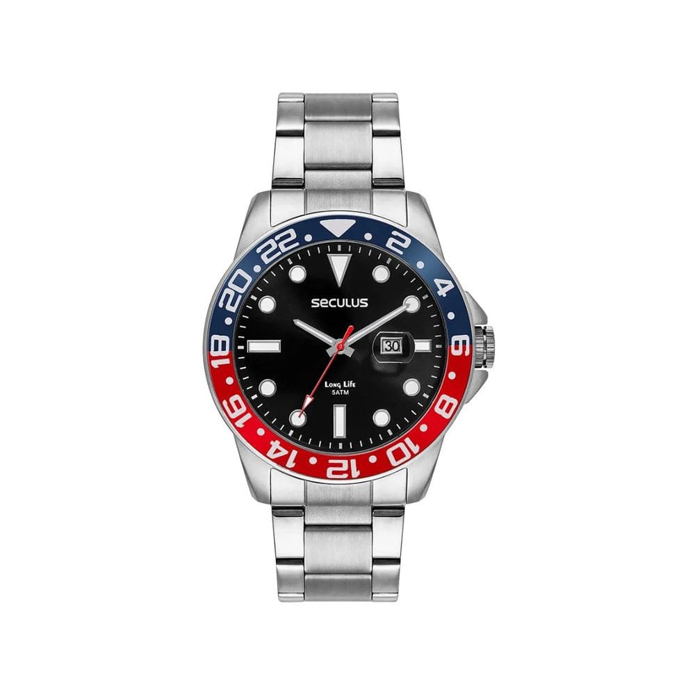 Relógio Seculus Prata Masculino 44210G0SVNA1