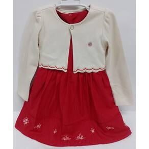 Vestido Tricoline Bolero Tricotil Luxo Menina Paraiso 14895