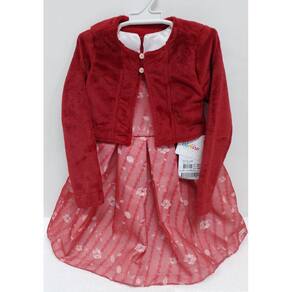 Vestido Menina Chiffon Estampado + Bolero Pelo Paraiso 14889
