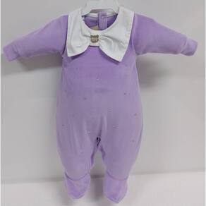 Macacão Plush Luxo Bebê Menina Inverno Lessa Kids Rf B9063