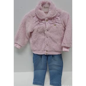 Conjunto Longo Bebê Menina Paraiso Calça Jeans Inverno 14653