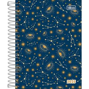 Agenda Espiral Feminina PEPPER 2025 Estampas diversas - TILIBRA