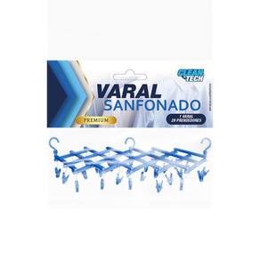 Varal Premium Sanfonado 29 Prendedores - diverso