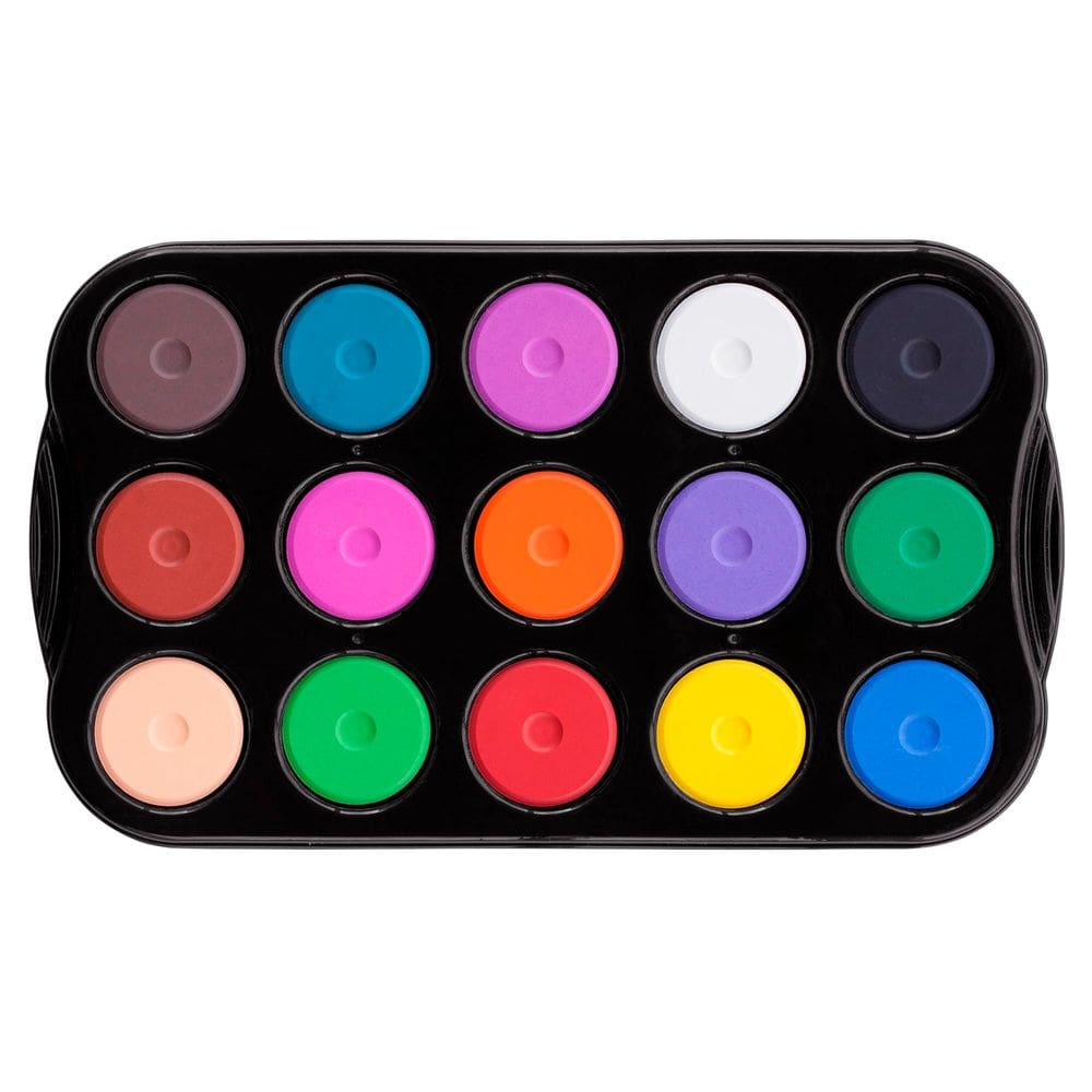 Conjunto de pintura Jack Richeson Mini Tempera 15 peças com bandeja
