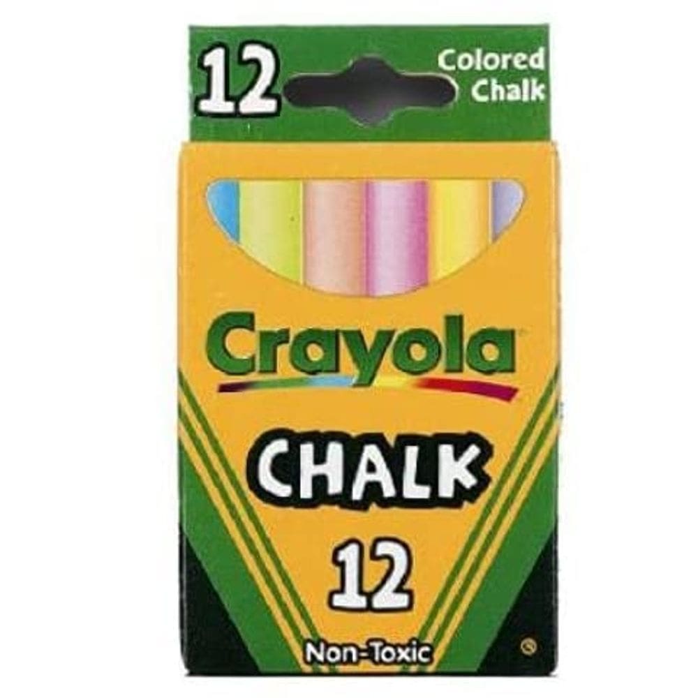 12 palitos coloridos a giz: Crayola