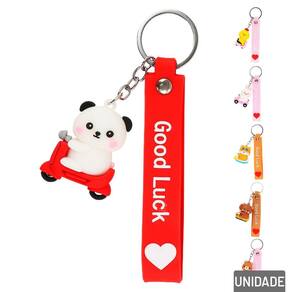Chaveiro de Silicone 13cm Animais diversos - Tudo em Caixa