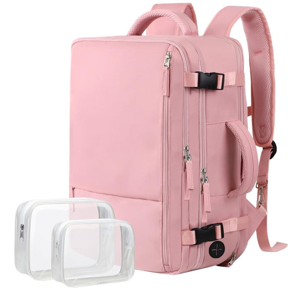Mochila de viagem Hanples Carry On 40L para mulheres com laptop de 17"