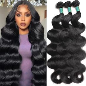 Pacotes de cabelo Anjudy Reid 12A Body Wave 100% virgem brasileira