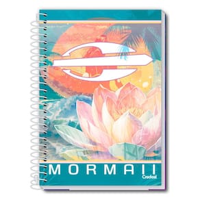 Caderno Universitário Feminino Mormaii 1 Matéria 80 Folhas Tilibra