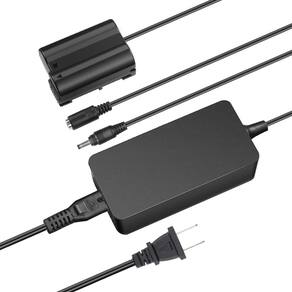Bateria fictícia com adaptador de alimentação de acoplador AC/DC para Nikon Z5-Z7
