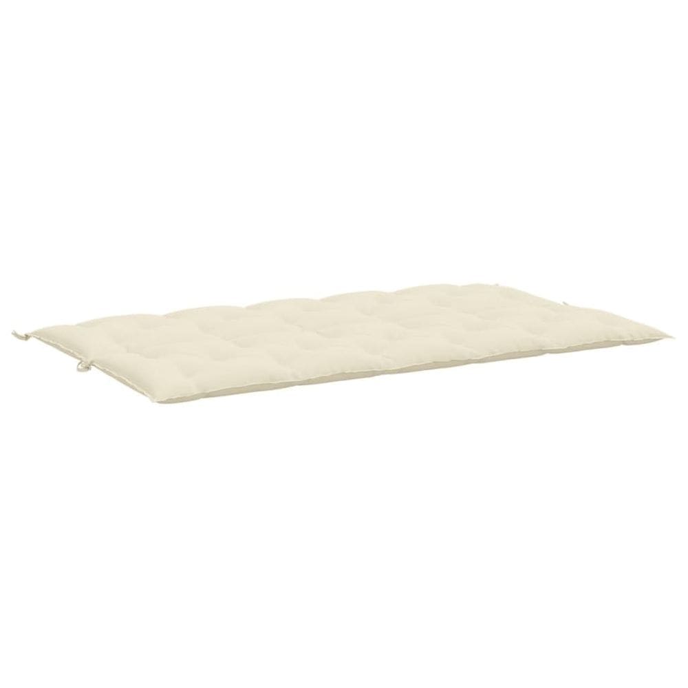 Almofadas de banco de jardim VidaXL Cream White 70,9 x 19,7 x 2,8 cm 2 peças