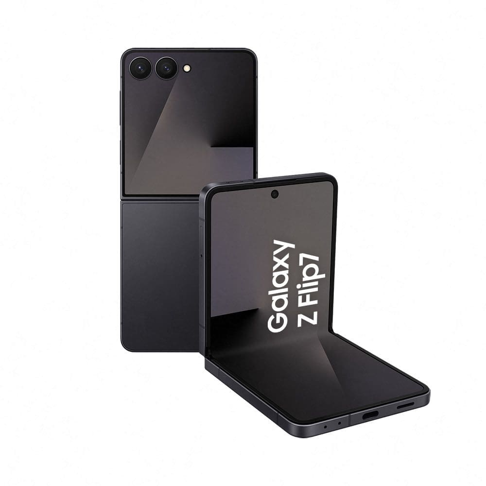 Celular Samsung Galaxy Z Flip7 5G, 512GB, 12GB RAM, 6.9". Câmera Dupla 50MP, Galaxy AI - JetBlack