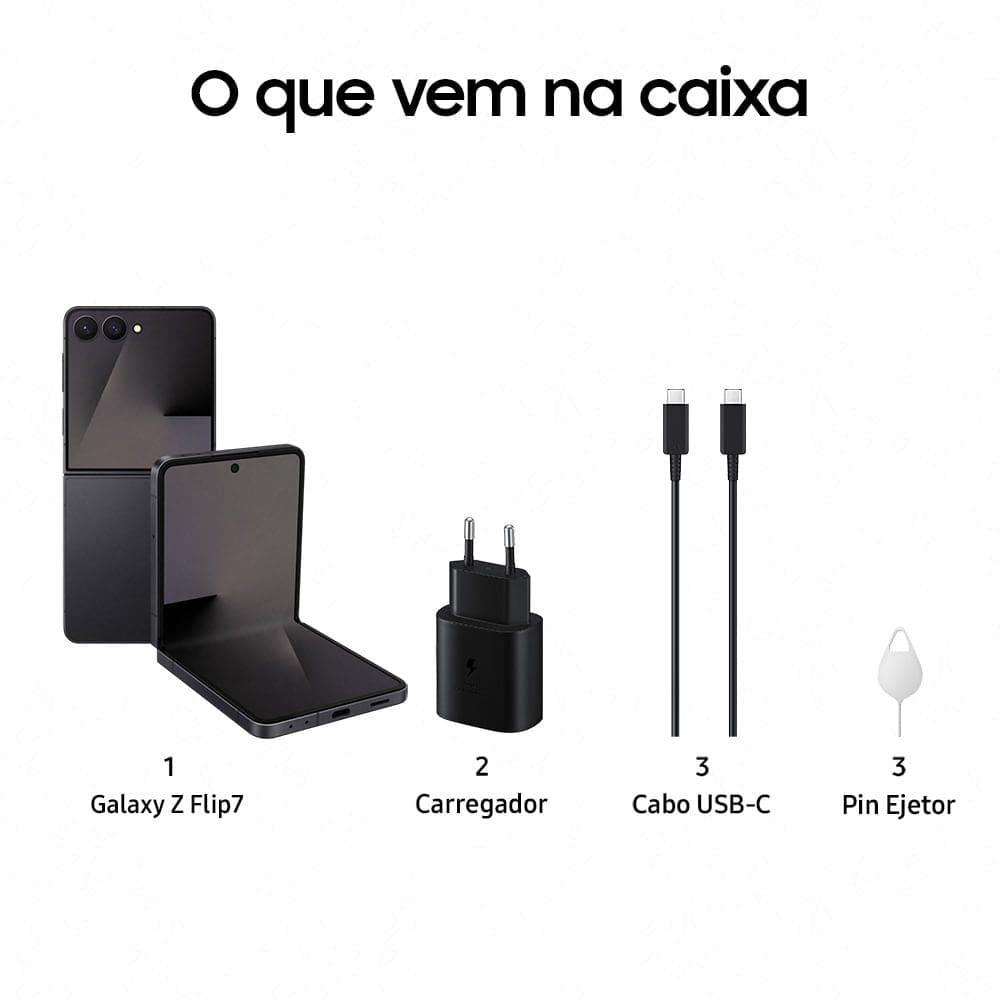 Celular Samsung Galaxy Z Flip7 5G, 512GB, | Casas Bahia