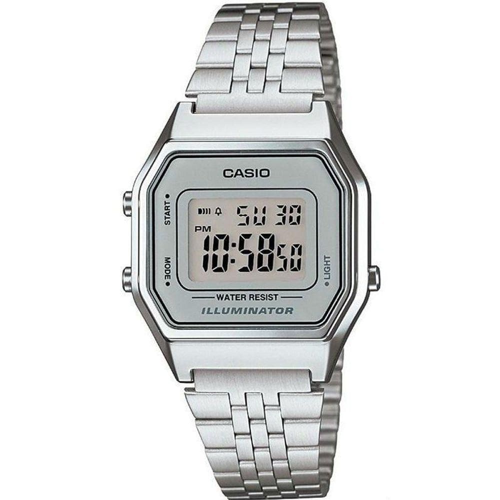 Relógio Unissex Vintage La680wa-7df Prata Digital - Casio