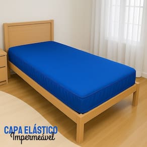Capa Protetora Impermeável Hospitalar P/ Colchão Casal Lençol Elástico
