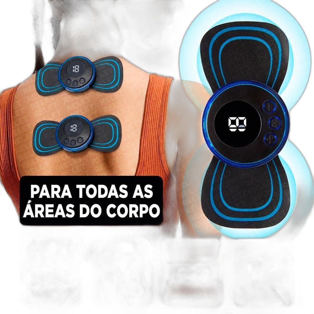 Mini Massageador Sem Fio Tens Relaxamento Completo Cabo Usb