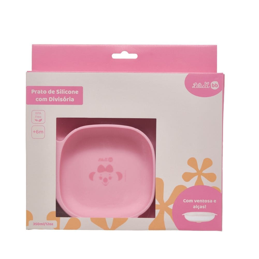 Prato De Silicone Alça E Ventosas Lilica Ripilica Bb Meninas