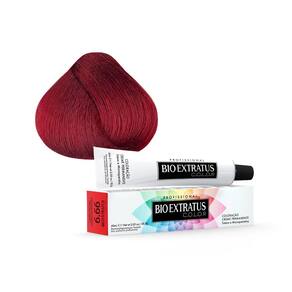 Tintura Creme Bio Extratus Color Louro Escuro Vermelho Intenso 6.66 60ml