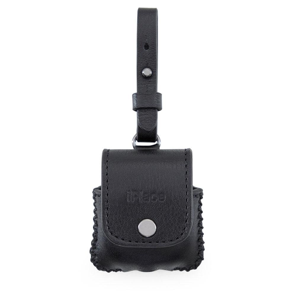 Capa para AirPods 2ª geração, Originais iPlace, Pampas, Couro Artesanal, Preto