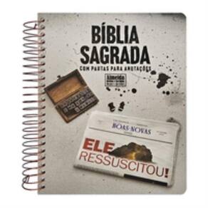 Bíblia para anotações - ARC - com harpa - ressuscitou