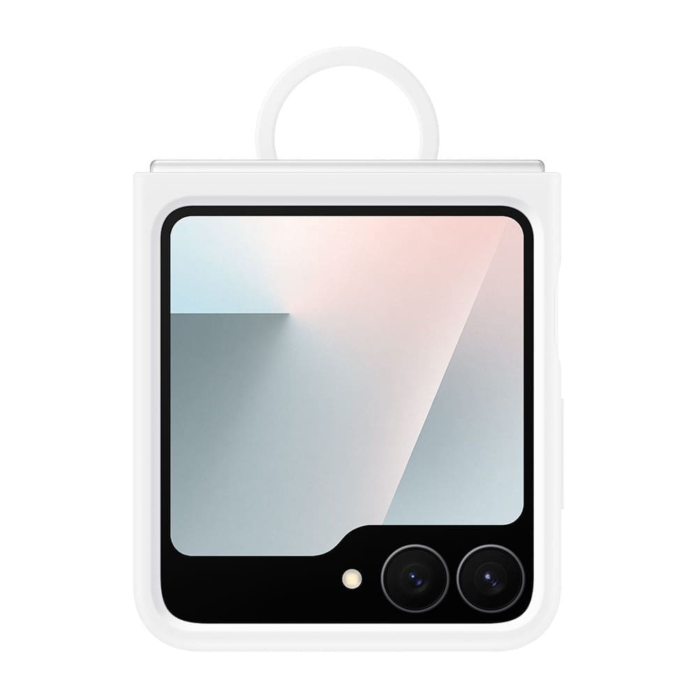 Capa Protetora Silicone Galaxy Z Flip7 FE - Branca