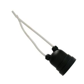 Bocal Pendente Rabicho Plastico Preto 50 Un Foxlux