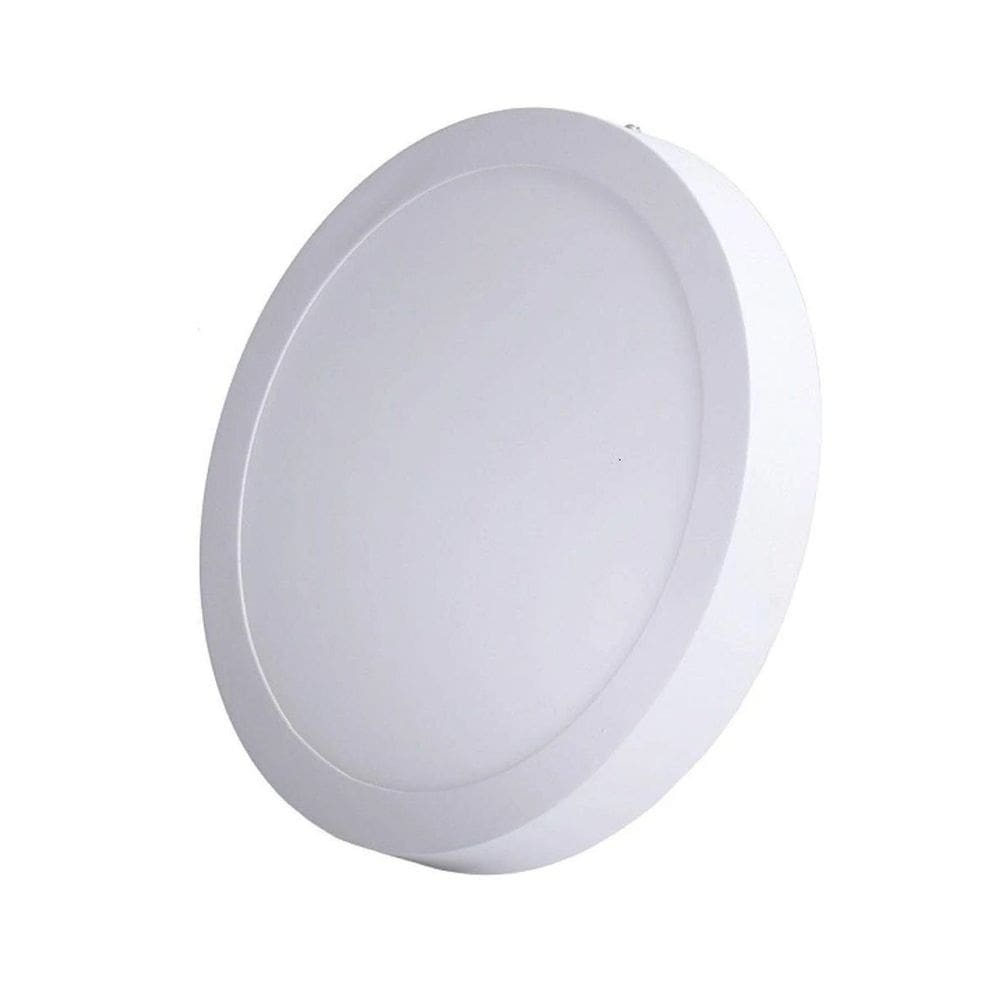 Painel LED 17x17 Redondo Branco Sobrepor 12W 6500K Foxlux