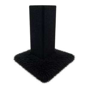 Arranhador Carpete Cantos De Sofá Camas C/Base Externa Preto