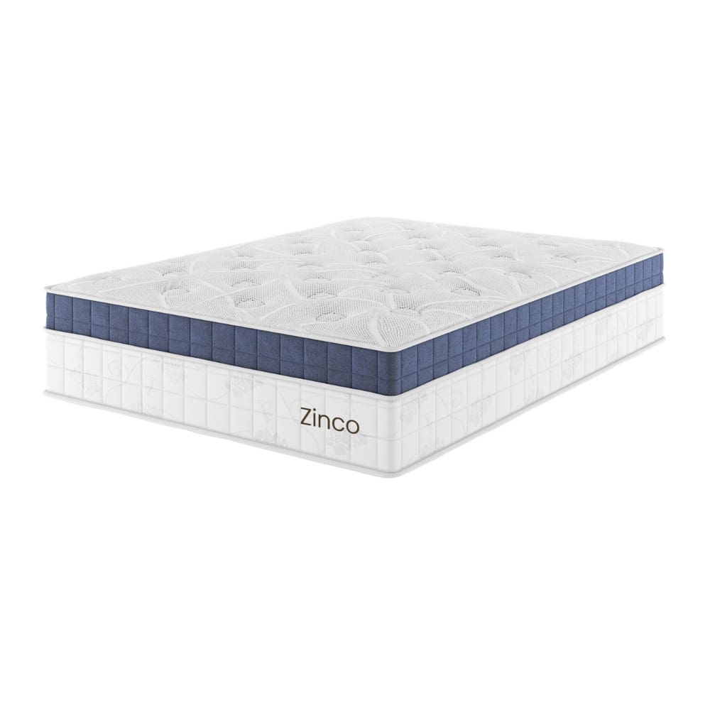 Colchão Mola Ensacada Casal 36x138x188cm Zinco Branco - Casa Giulia