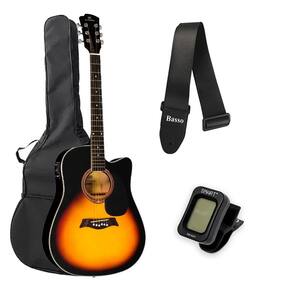 Kit Violão Michael VMF361 SM Folk + Capa + Correia +Afinador