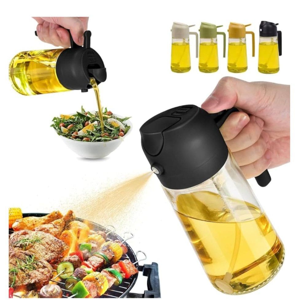 Borrifador Galheteiro Azeite Vinagre 470Ml Vidro Dosador - diversa